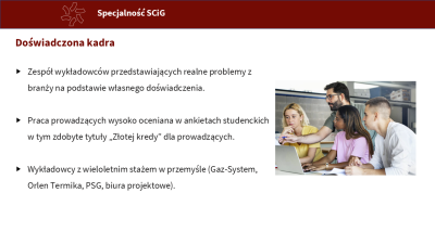 Krótka prezentacja specjalności SCiG