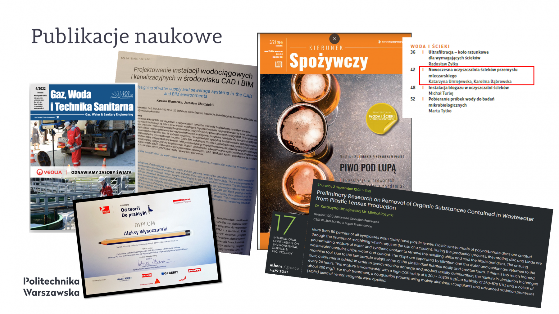 Zapraszamy do zapoznania się z prezentacją na temat specjalności: Zaopatrzenie w Wodę i Odprowadzanie Ścieków