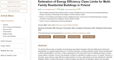 Estimation of Energy Efficiency Class Limits