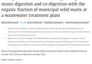 Life Cycle Assessment of sewage sludge mono-digestion and co-digestion with the organic fraction of municipal solid waste at a wastewater treatment plant