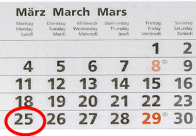 One hour off on March 25, 2024