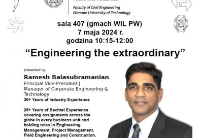 Zaproszenie na wykład “Engineering the extraordinary”