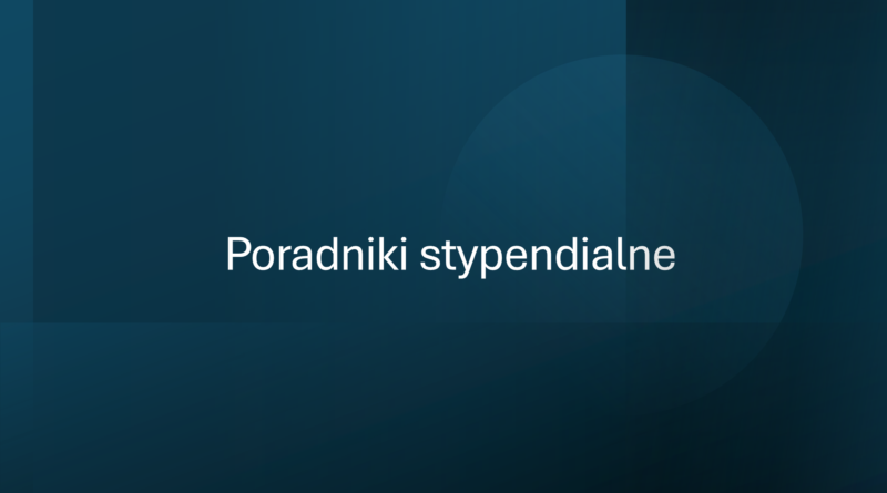 Akcja stypendialna – poradniki
